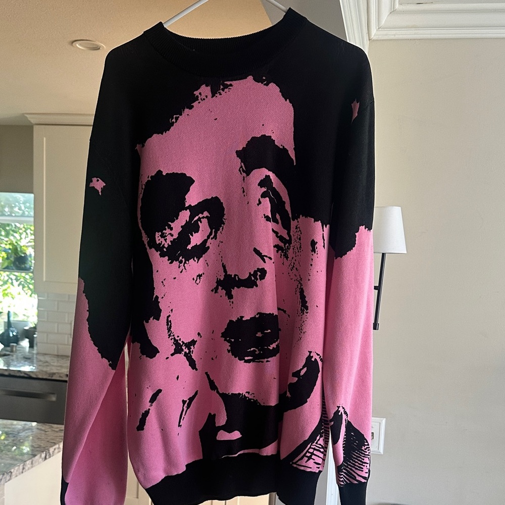 Golf Wang Black and Pink Crew Neck Sweater